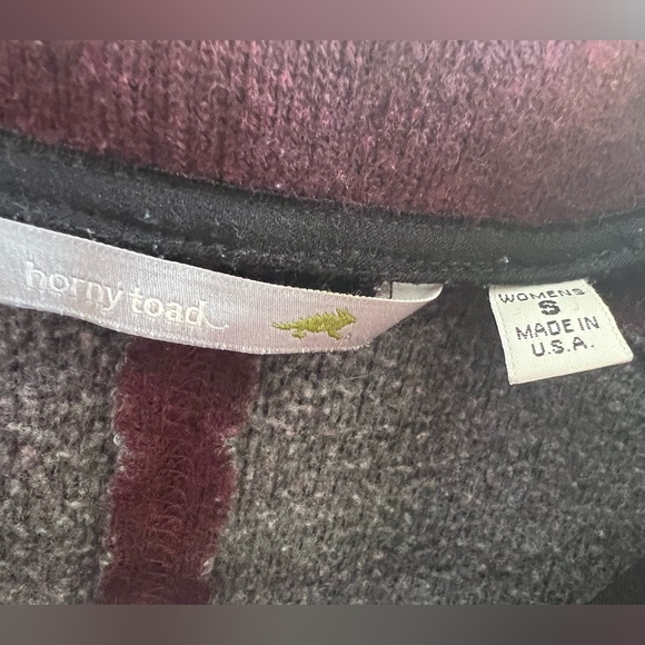 Horny Toad Women’s Zip Up Snap Button Closure Jacket Burgundy Maroon Size Small - Picture 9 of 10